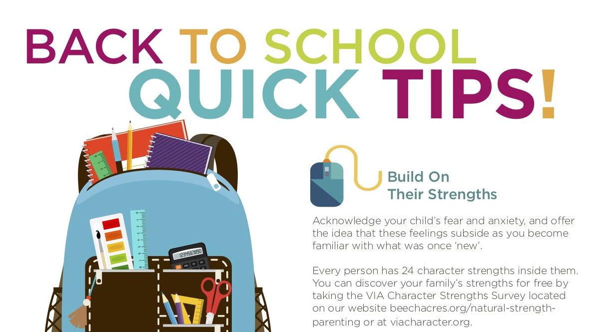 Back To School Quick Tips!