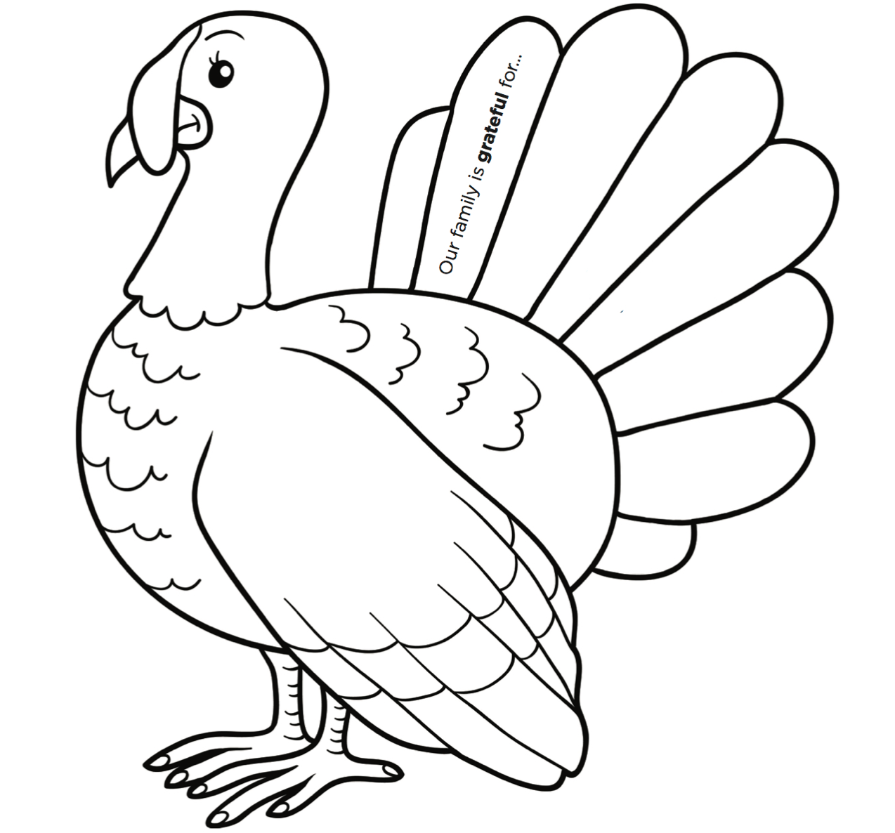 turkey coloring sheet