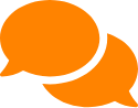 message-bubble-orange icon