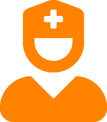 user-nurse-solid-orange icon