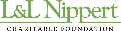 Green L&L Nippert Logo with Charitable Foundation in black font below