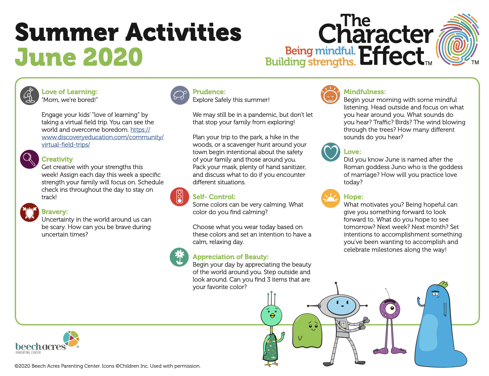 Summer Activities From The Character Effect™
