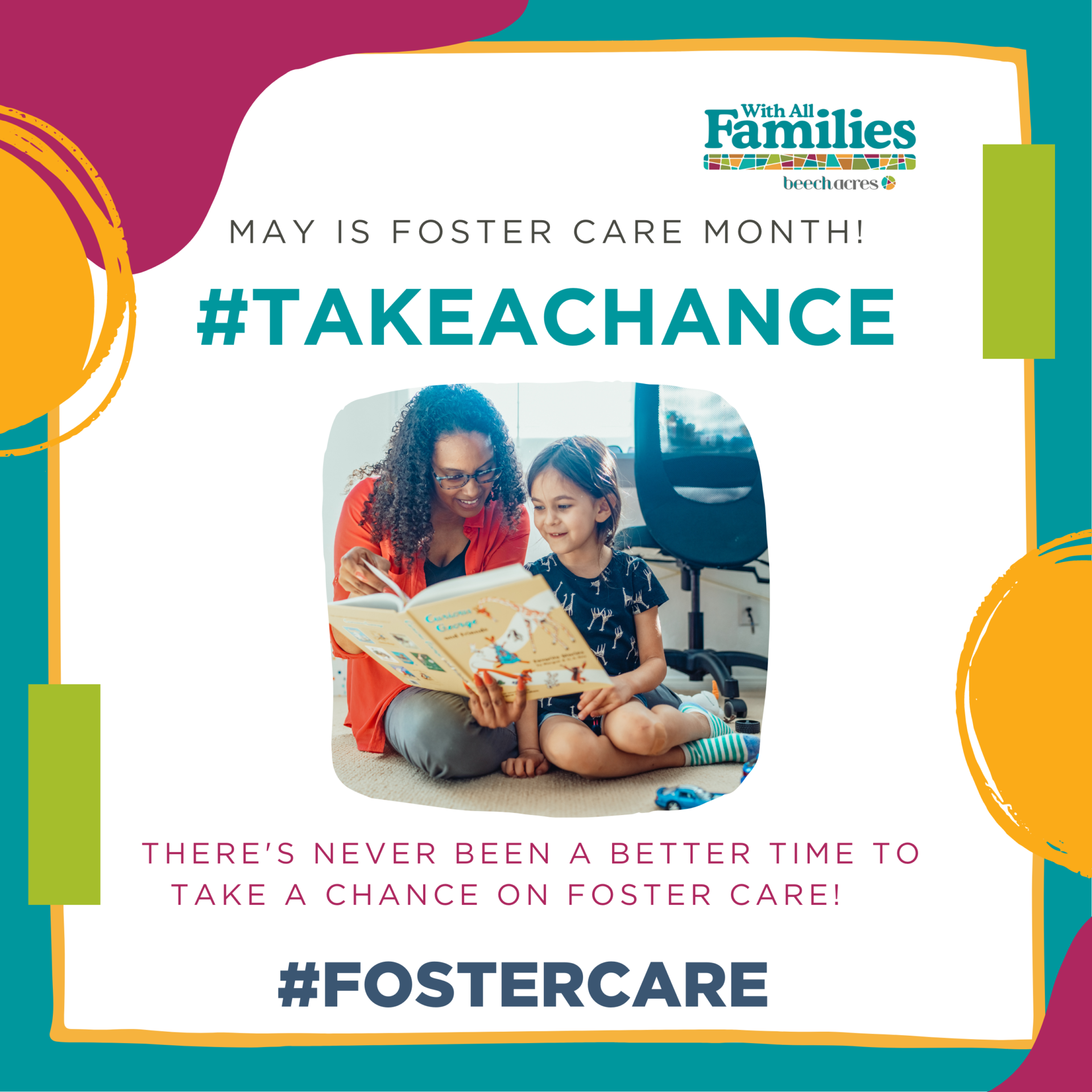 Take a Chance on Foster Care This May!￼